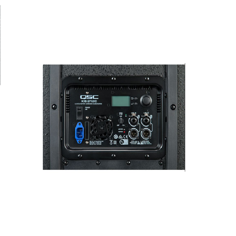 QSC KS212C Black Subwoofer Cardioide Activo de Alto Rendimiento