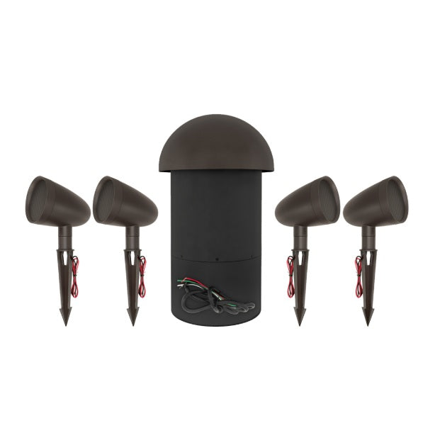 Sonance Patio 4.1 y 2-100 AMP Sistema de audio para exterior