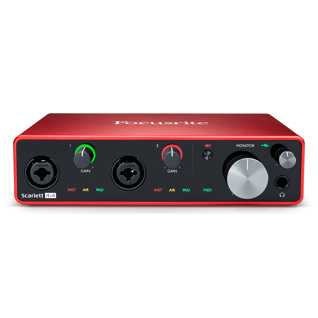 FOCUSRITE Scarlett 4i4 (gen. 4)インターフェース Focusrite Scarlett 4i4 / Interfase 4x4 USB / Jupitronic