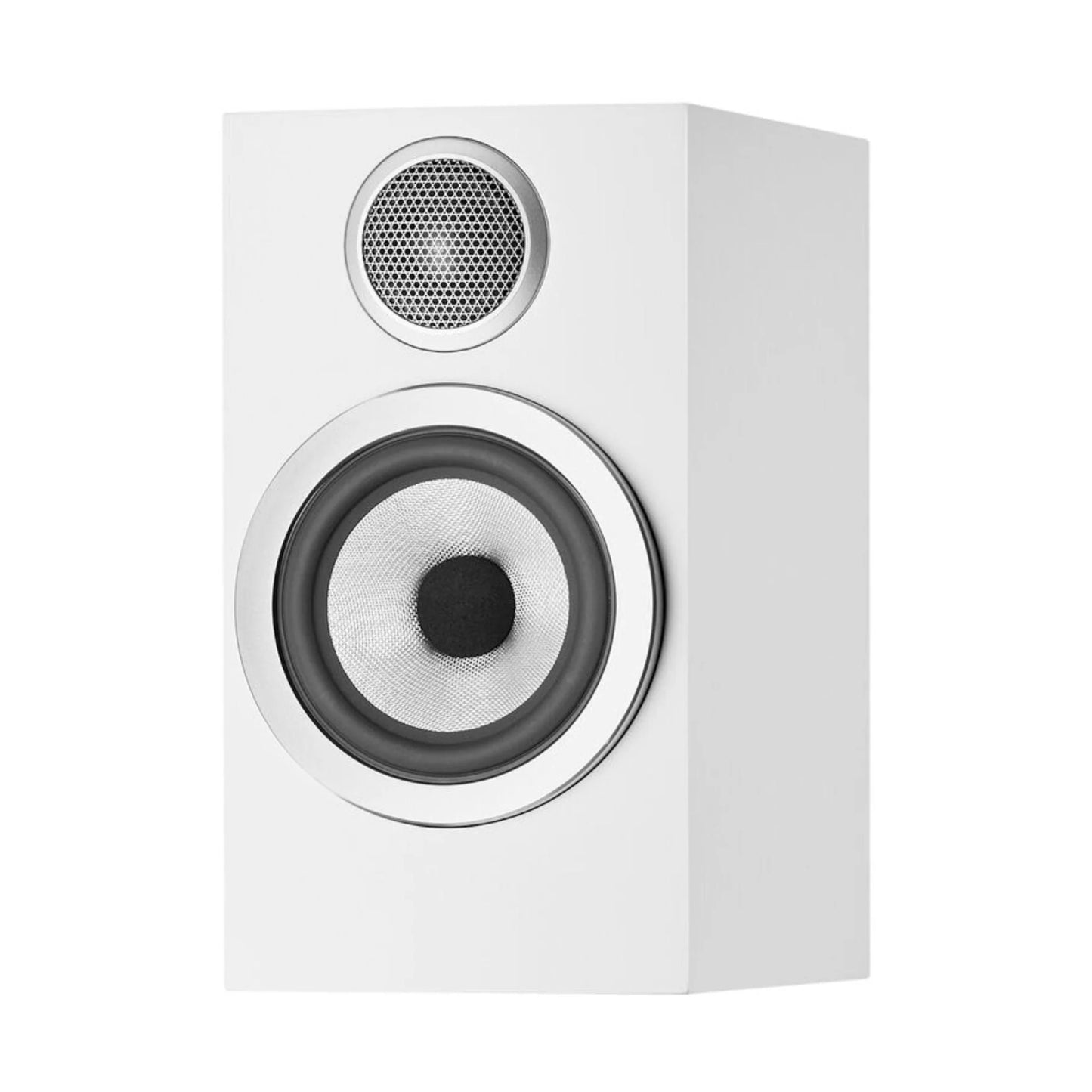 Bowers & Wilkins 707 S3 par de bocinas HiFi de repisa blanco piano