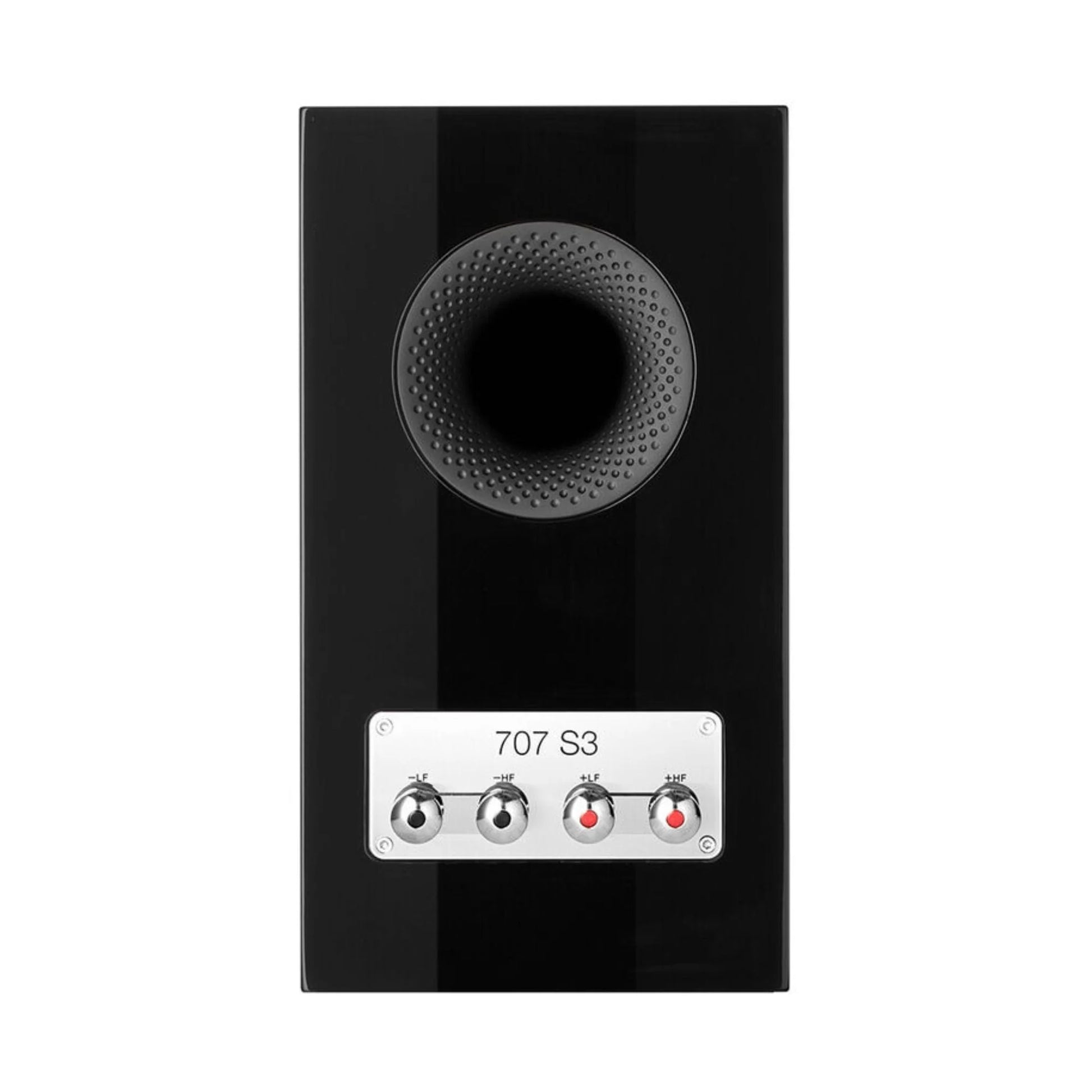 Bowers & Wilkins 707 S3 par de bocinas HiFi de repisa negro piano