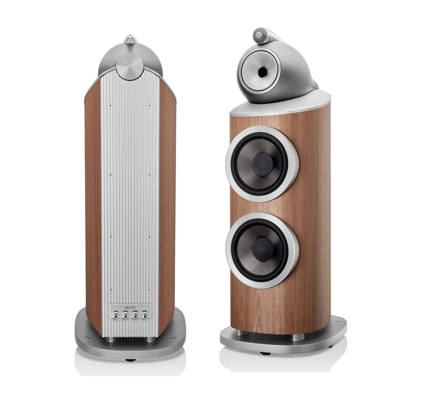 Bowers & Wilkins 801 D4 par de bocinas HiFi de piso madera
