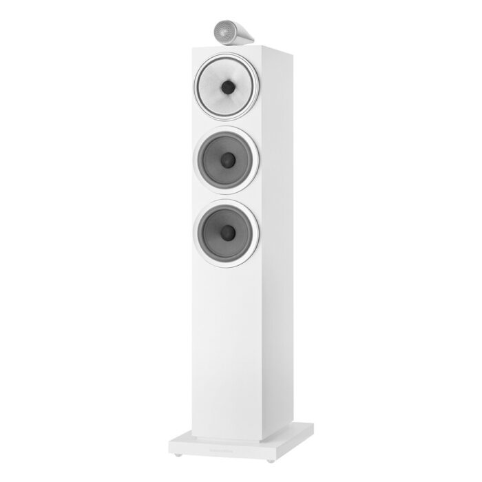 Bowers & Wilkins 703 S3 par de bocinas HiFi de piso blanco piano