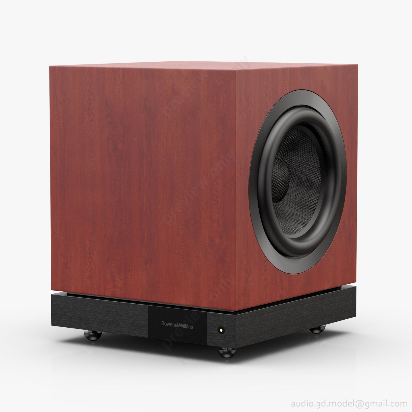 Bowers & Wilkins DB1D subwoofer amplificado rosenut