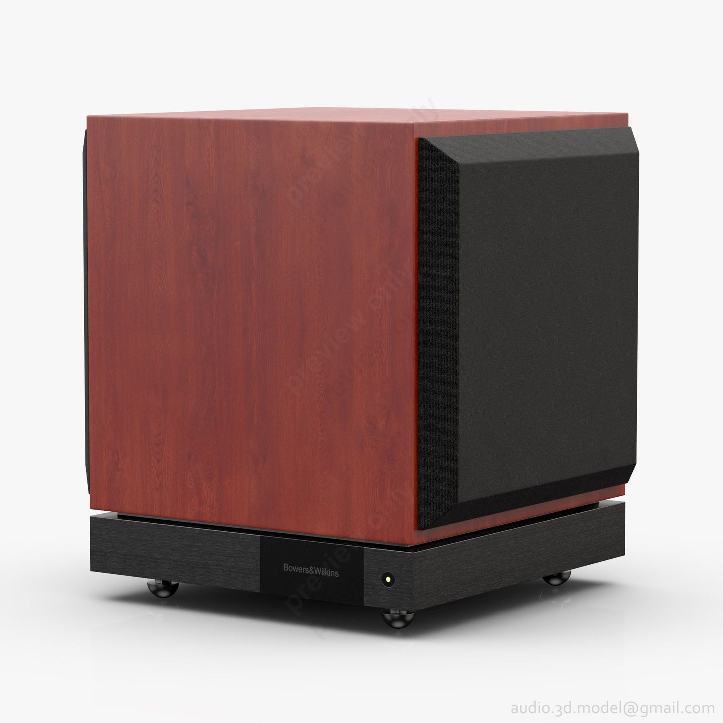 Bowers & Wilkins DB1D subwoofer amplificado rosenut