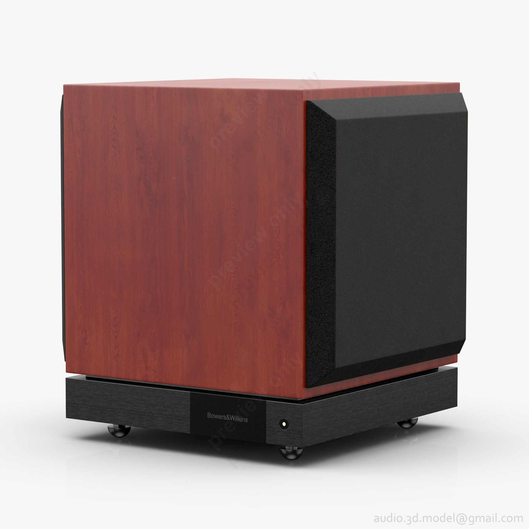 Bowers & Wilkins DB1D subwoofer amplificado rosenut