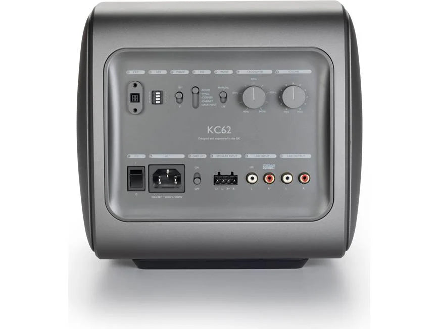 KEF KC62 Gray Subwoofer Ultracompacto de Alta Fidelidad