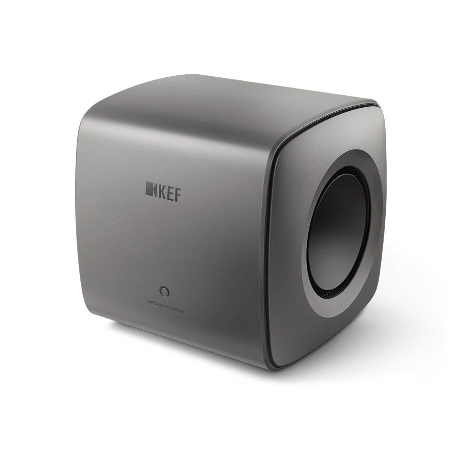 KEF KC62 Gray Subwoofer Ultracompacto de Alta Fidelidad