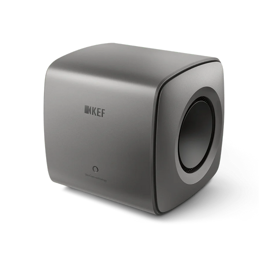KEF KC62 Gray Subwoofer Ultracompacto de Alta Fidelidad