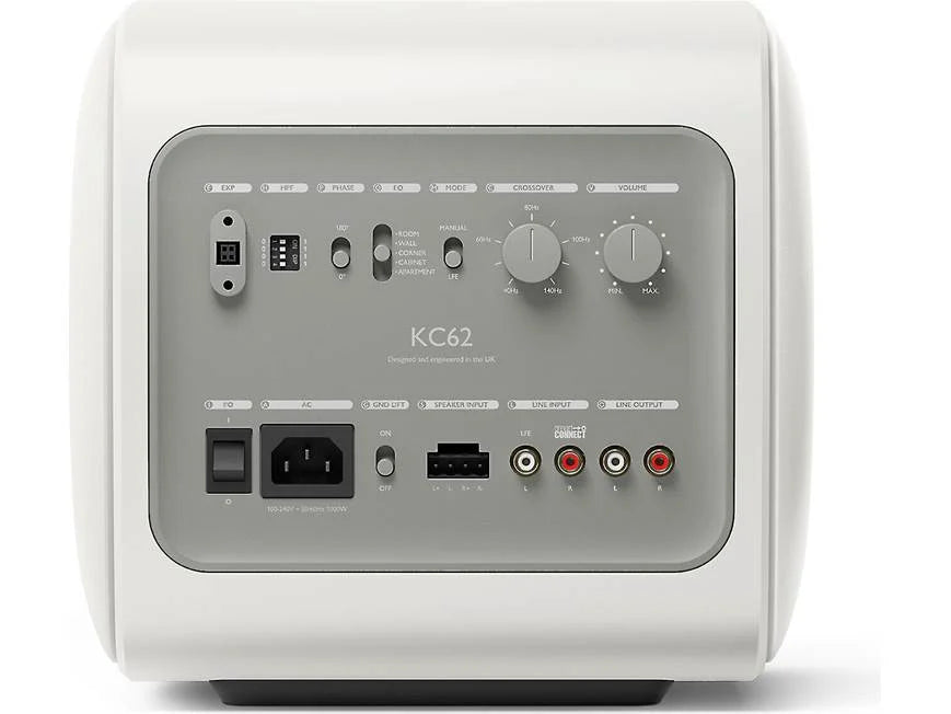 KEF KC62 White Subwoofer Ultracompacto de Alta Fidelidad