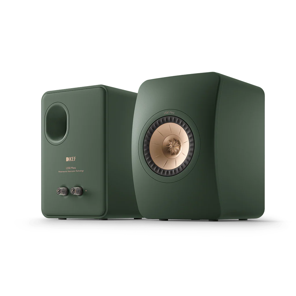 KEF LS50 Meta Moss Green  - Altavoces de estantería de alta fidelidad 
