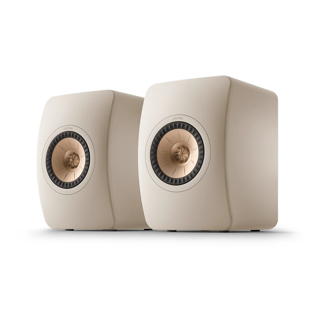 KEF LS50 Meta Sand - Altavoces de estantería de alta fidelidad