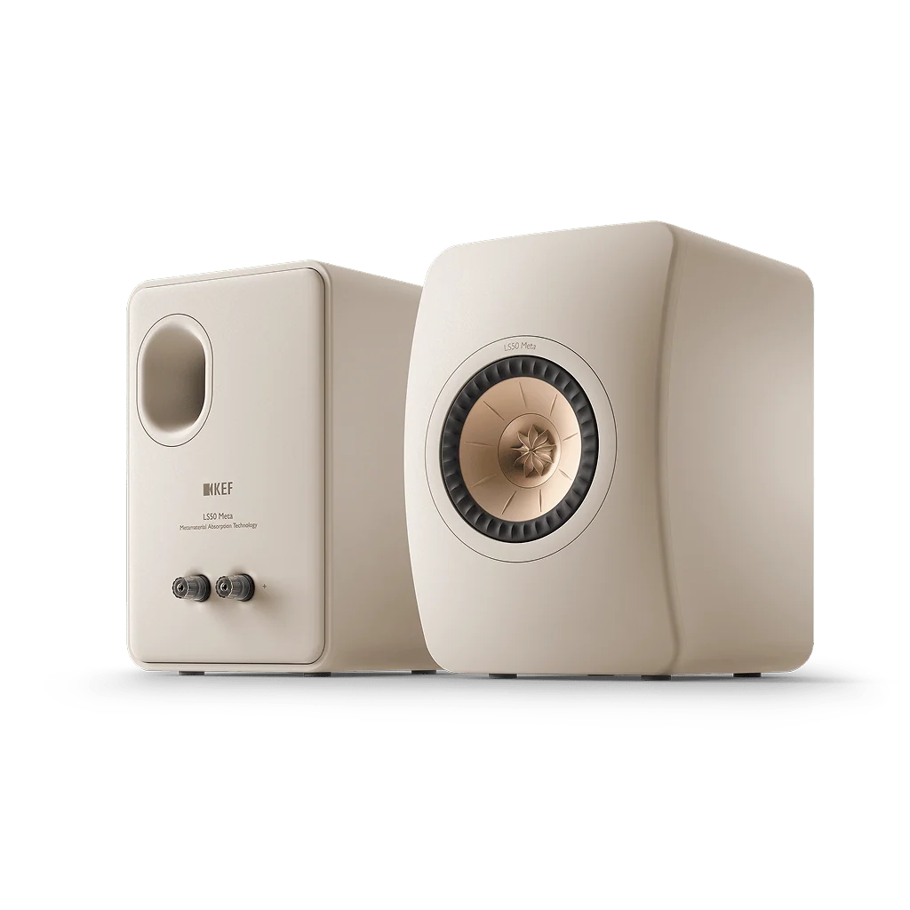 KEF LS50 Meta Sand - Altavoces de estantería de alta fidelidad