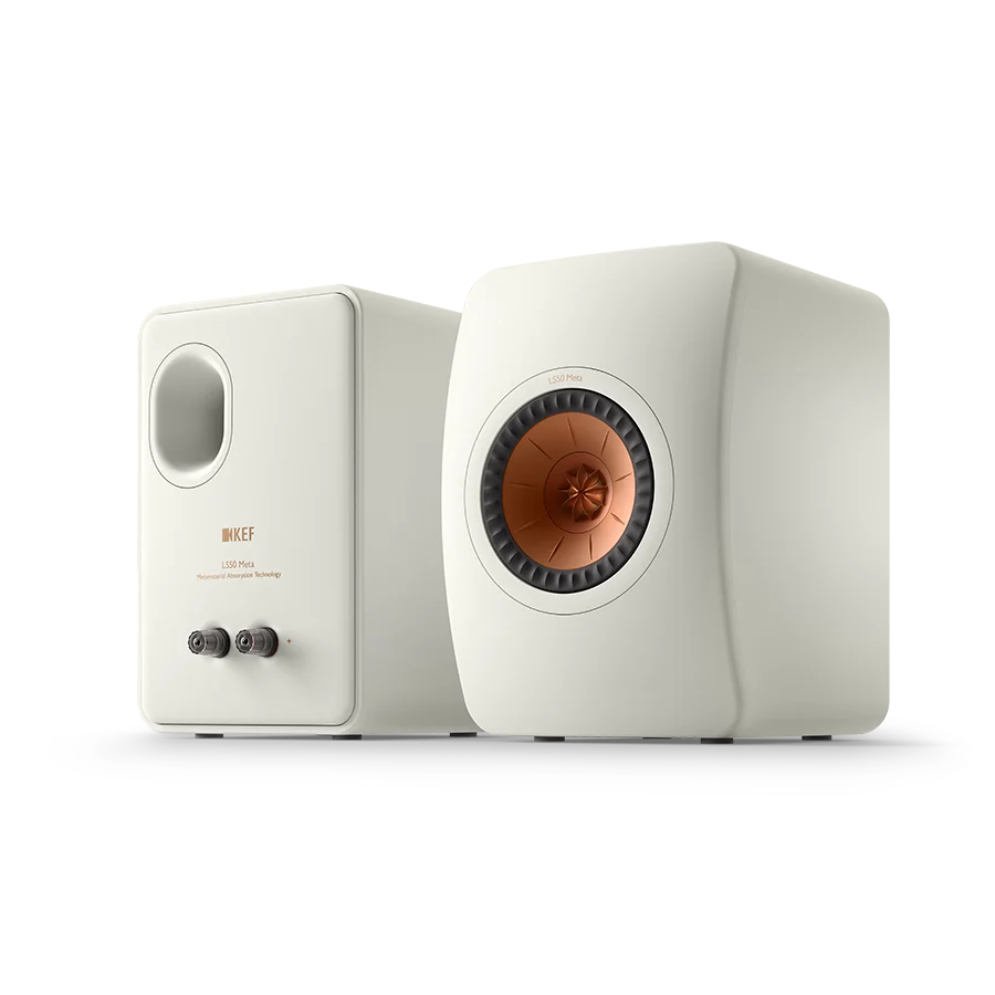 KEF LS50 Meta White - Altavoces de estantería de alta fidelidad