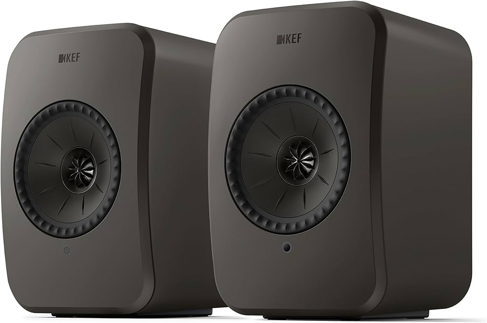 KEF LSX II LT Black Altavoces HiFi Inalámbricos de Alta Fidelidad