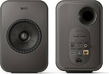KEF LSX II LT Black Altavoces HiFi Inalámbricos de Alta Fidelidad