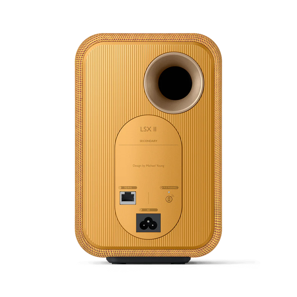 KEF LSX II Yellow Altavoces HiFi Inalámbricos