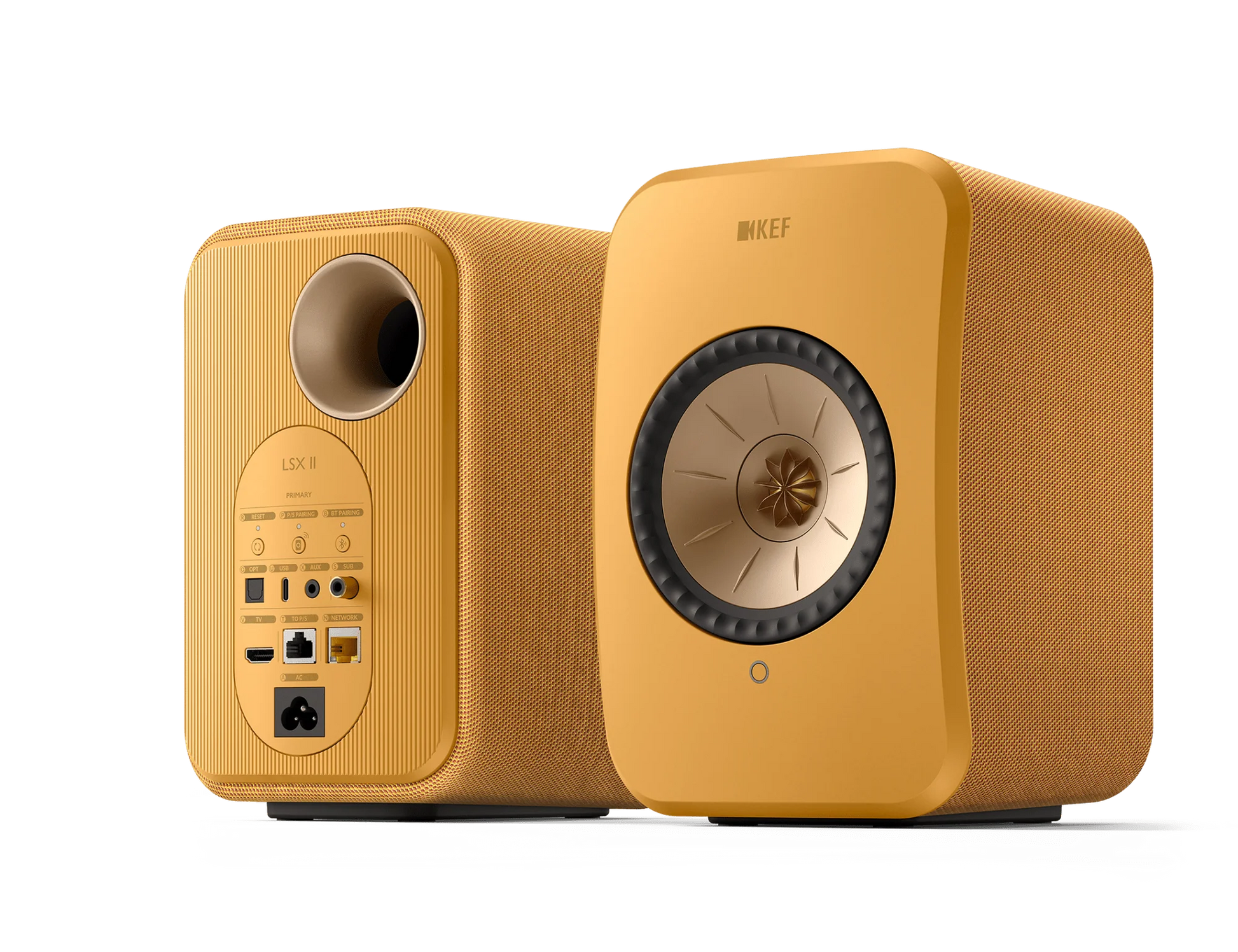 KEF LSX II Yelow Altavoces HiFi Inalámbricos
