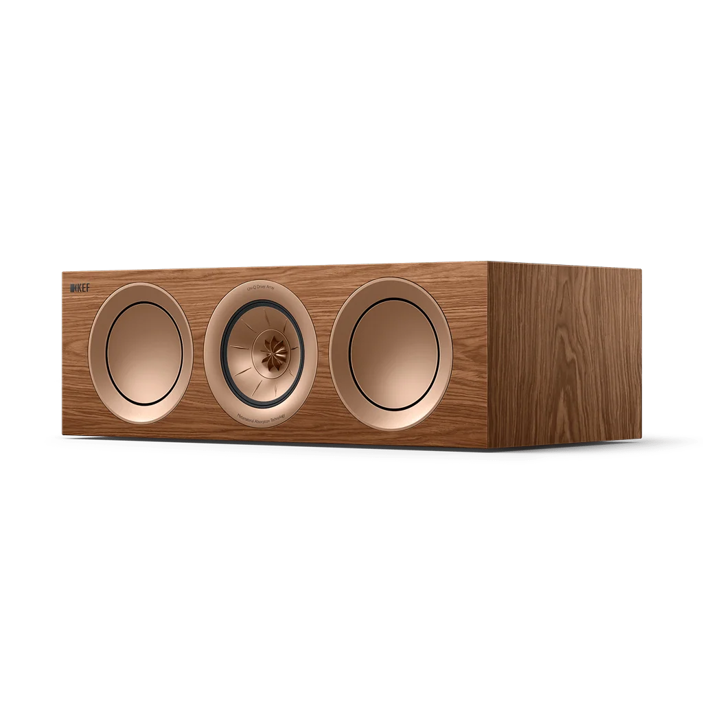 KEF R2 Meta Nogal Altavoz de Canal Central de Alta Fidelidad