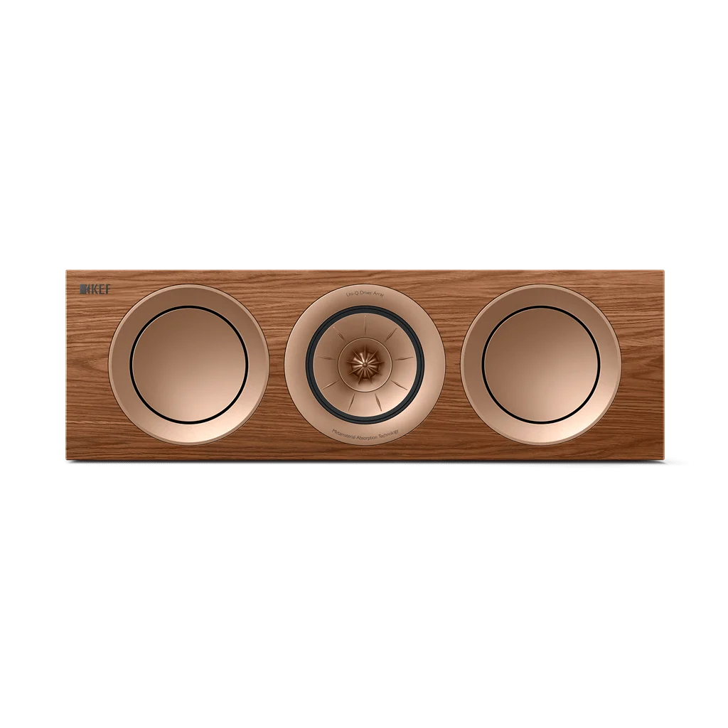 KEF R2 Meta Nogal Altavoz de Canal Central de Alta Fidelidad