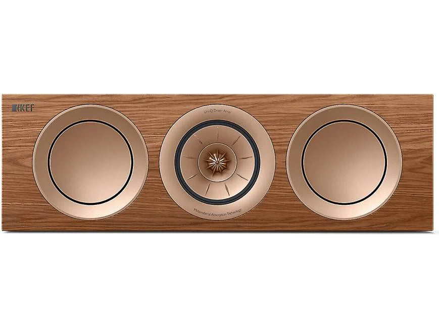 KEF R2 Meta Walnut Altavoz de Canal Central de Alta Fidelidad