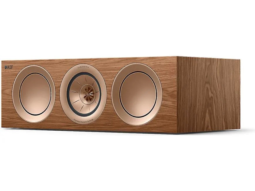 KEF R2 Meta Walnut Altavoz de Canal Central de Alta Fidelidad