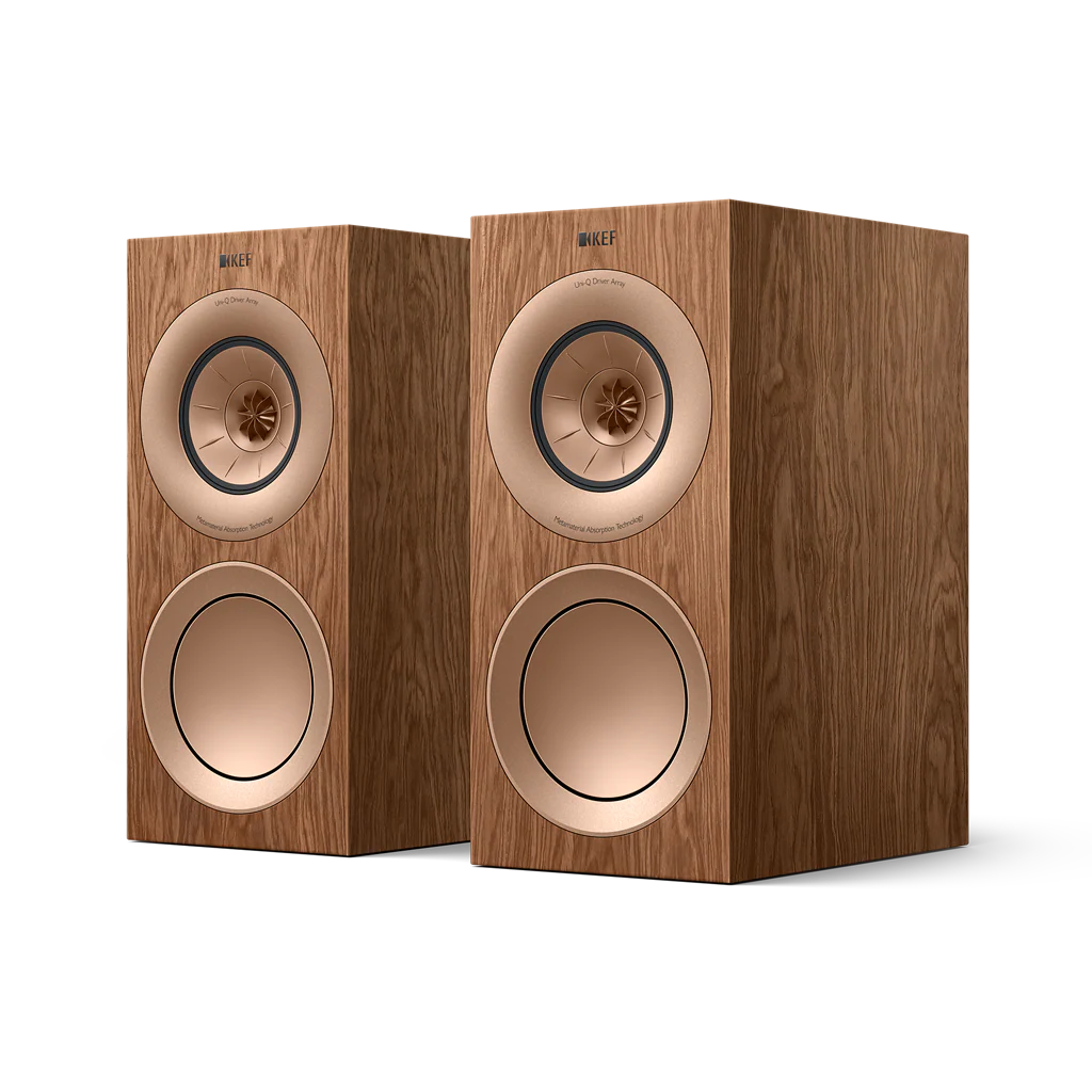 KEF R3 Meta Nogal Altavoces de Estantería HiFi