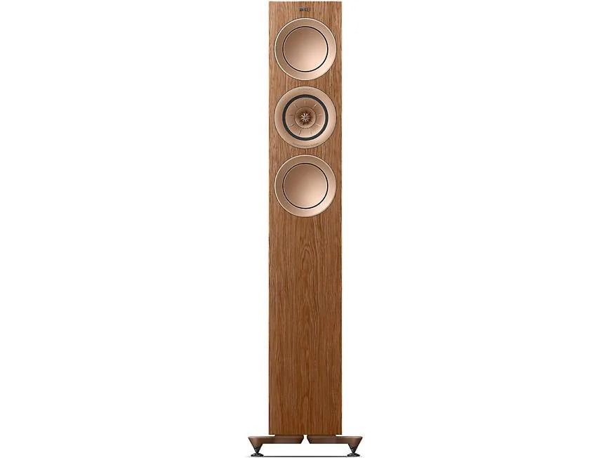 KEF R5 Meta Walnut Altavoces de Suelo de Alta Fidelidad