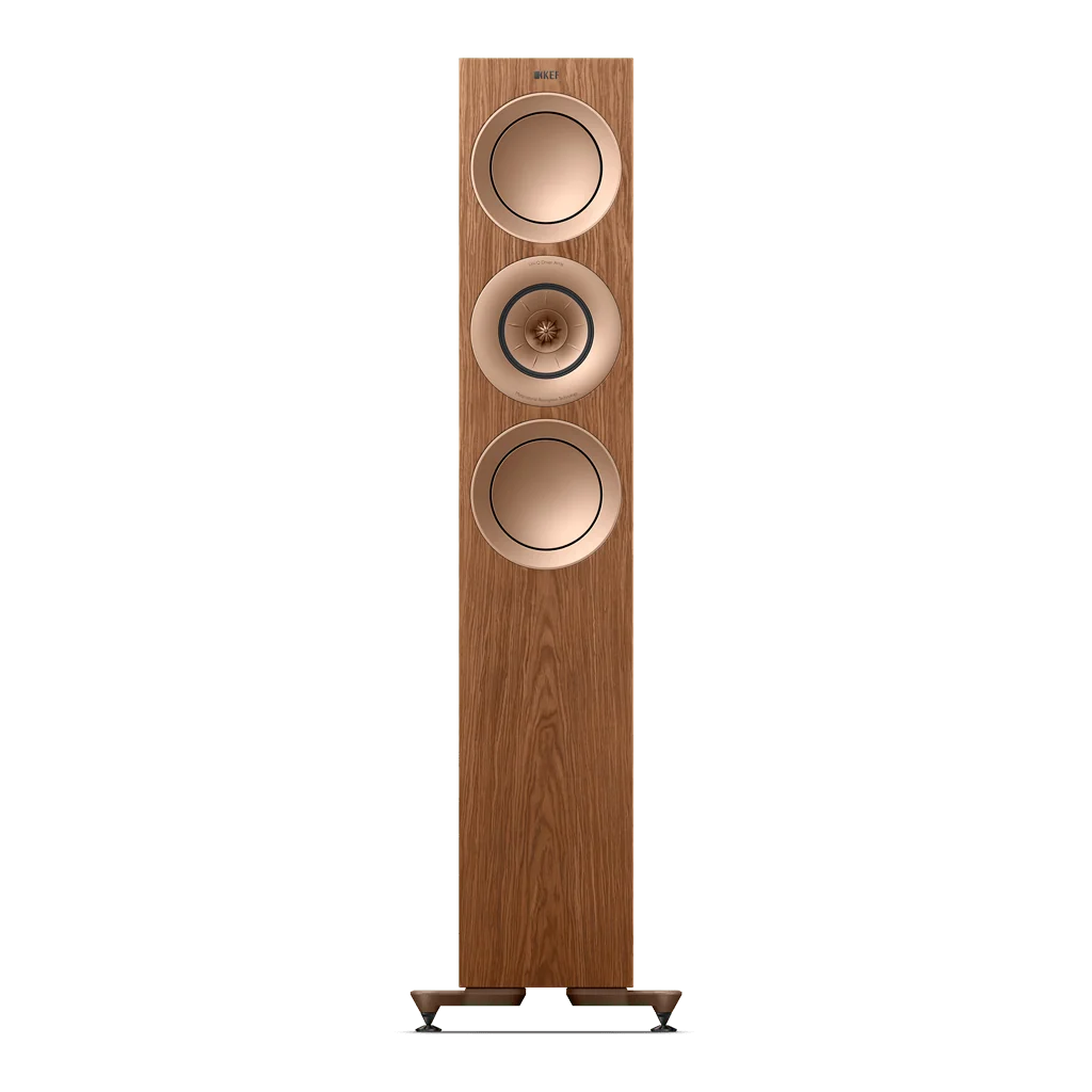 KEF R7 Meta Nogal Altavoces de Suelo de Alta Fidelidad 