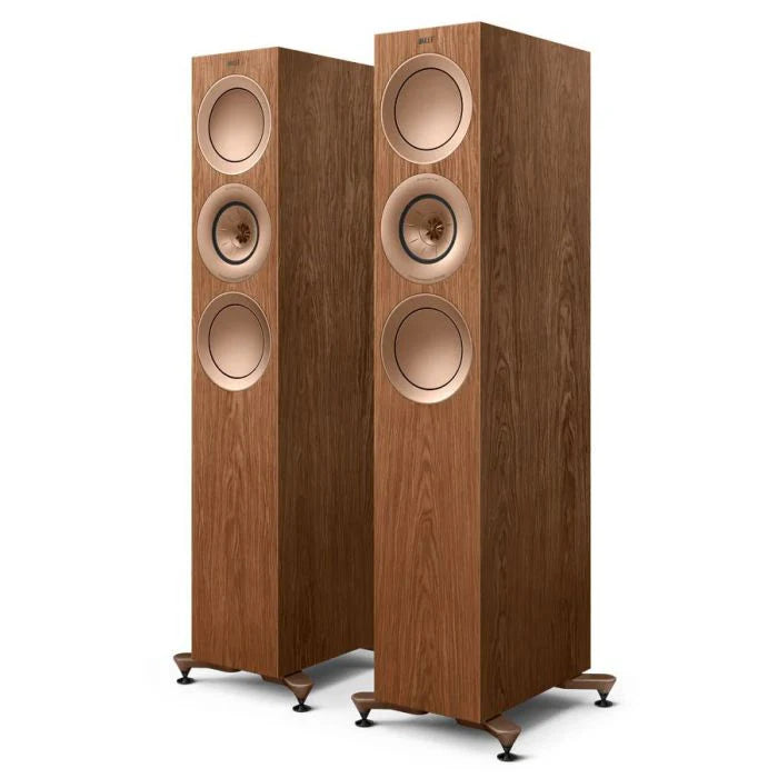 KEF R7 Meta Wallnut Altavoces de Suelo de Alta Fidelidad 
