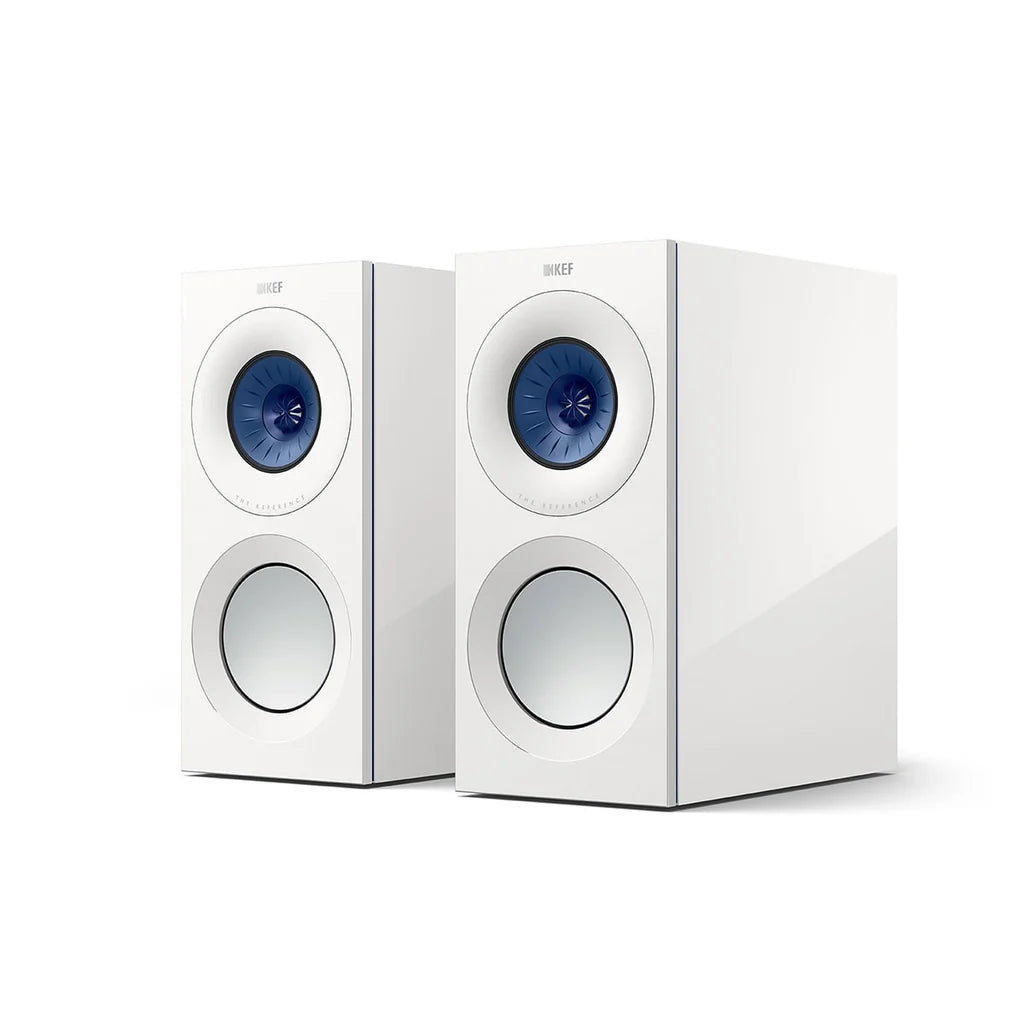 KEF Reference 1 Meta White / Blue Altavoces de Estantería de Alta Fidelidad