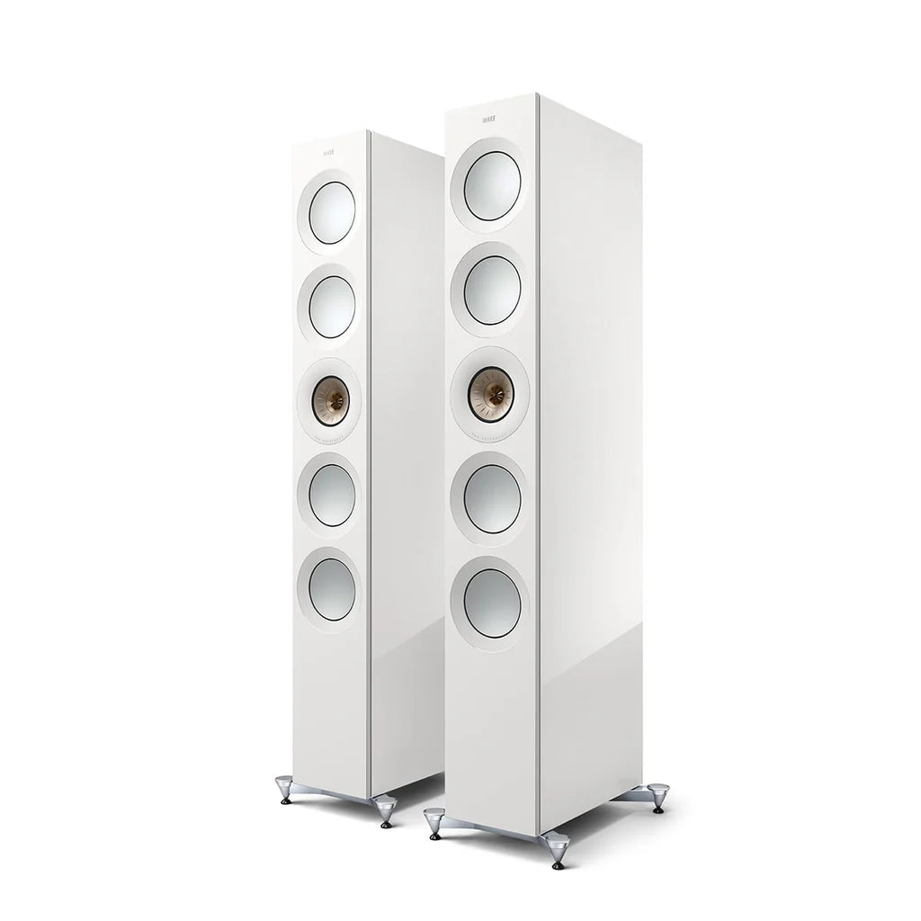 KEF Reference 5 Meta White / Champagne El Altavoz de Suelo de Alta Fidelidad Definitivo