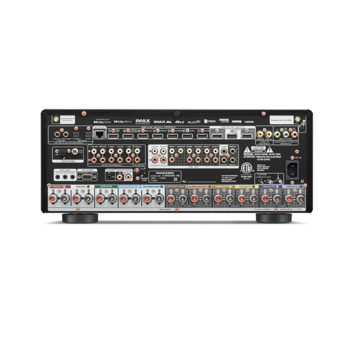 Marantz CINEMA 40 Silver Receptor AV de 9.4 Canales