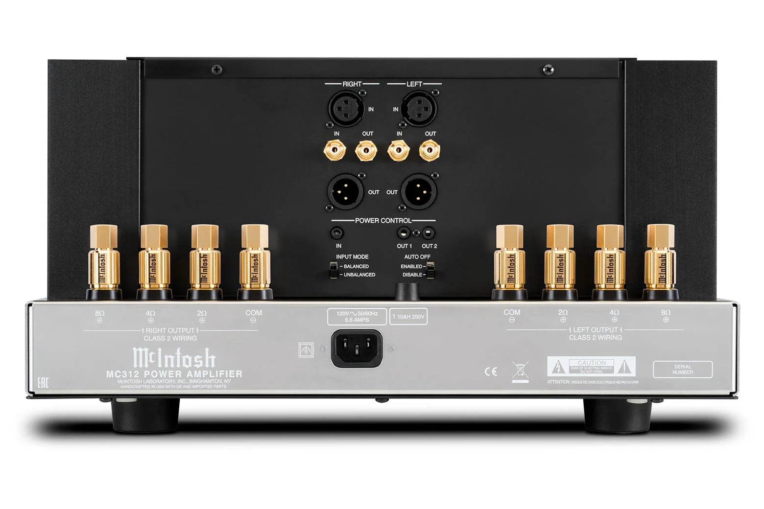 McIntosh MC312 Amplificador de Potencia Estéreo