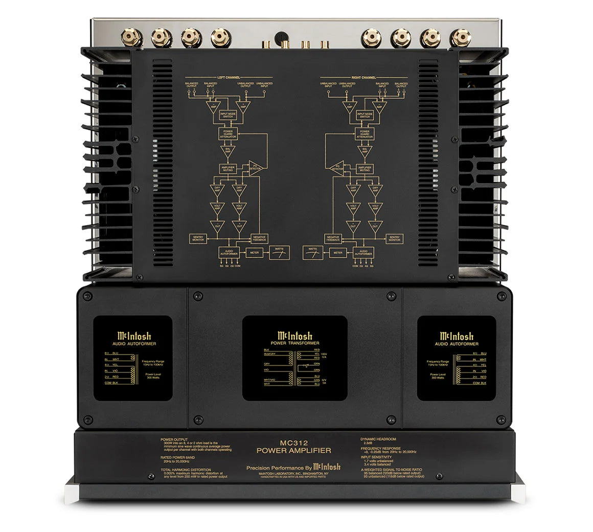 McIntosh MC312 Amplificador de Potencia Estéreo