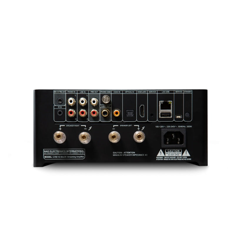 NAD C 700 V2 Amplificador de Streaming BluOS Jupitronic