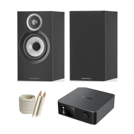 Paquete Estéreo Streaming: Bowers & Wilkins 607 S3 + Wiim Amp Ultra