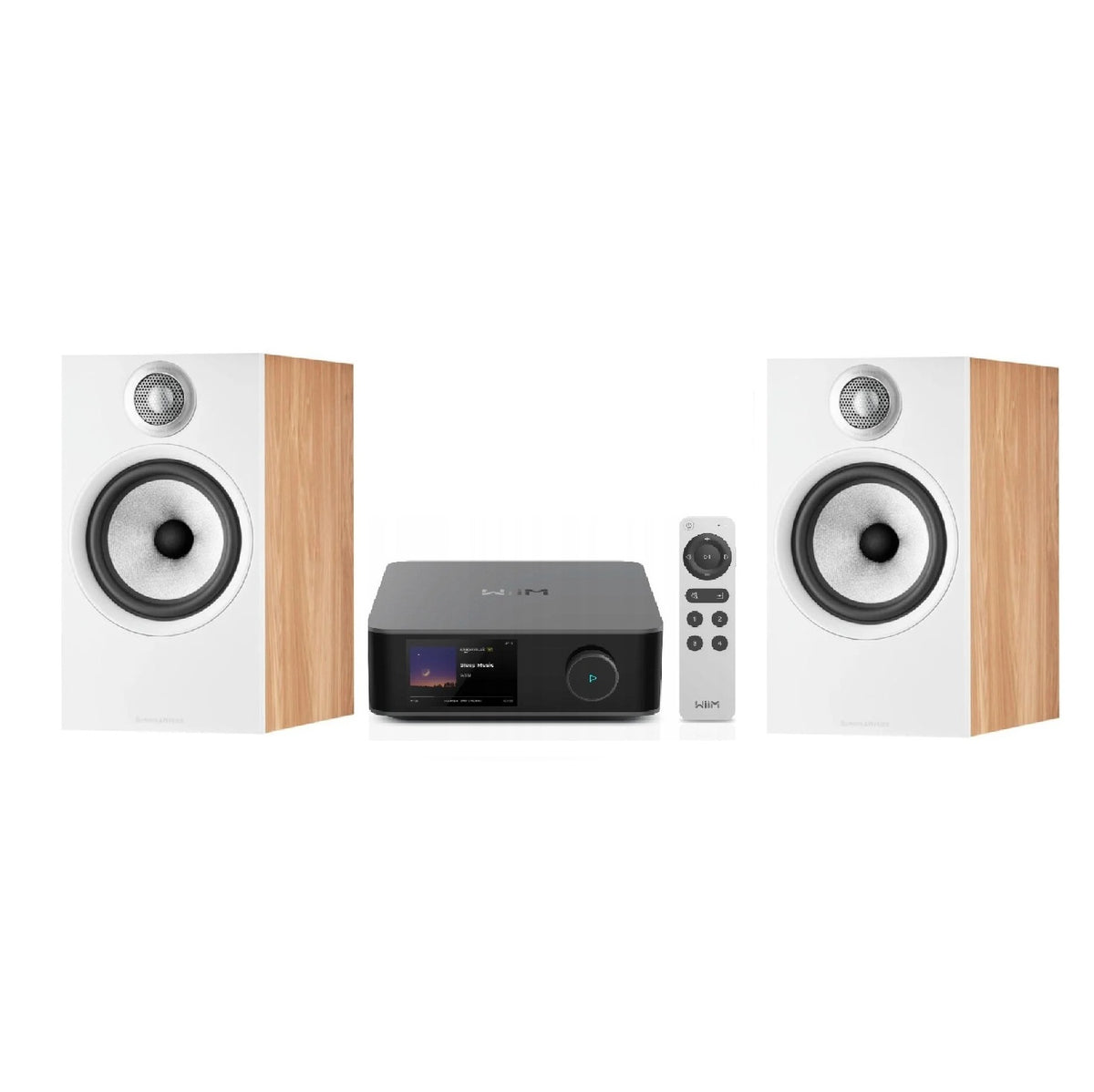 Paquete Estéreo Streaming: Bowers & Wilkins 607 S3 + Wiim Amp Ultra