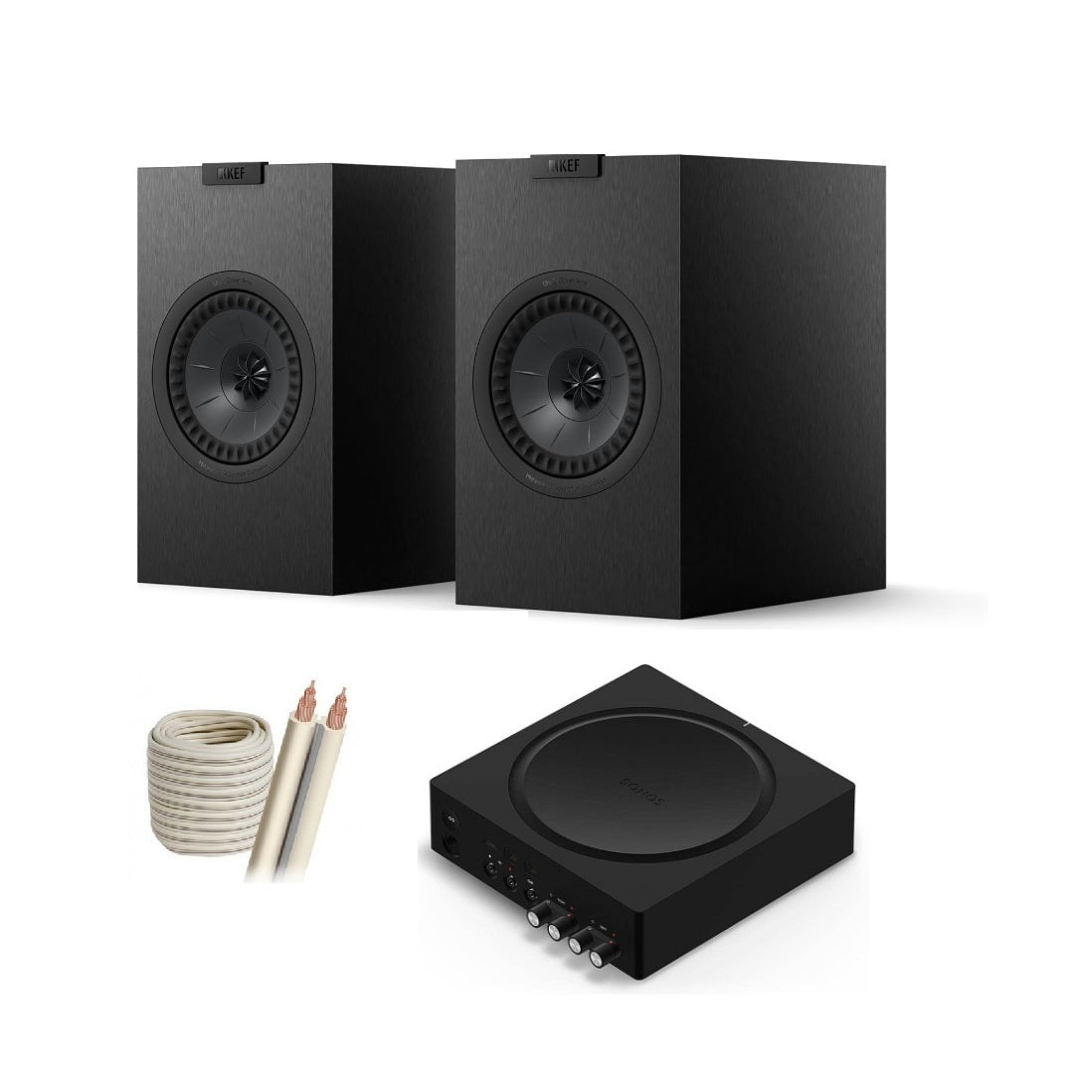 Paquete Estéreo Streaming: KEF Q1 Meta + Sonos AMP