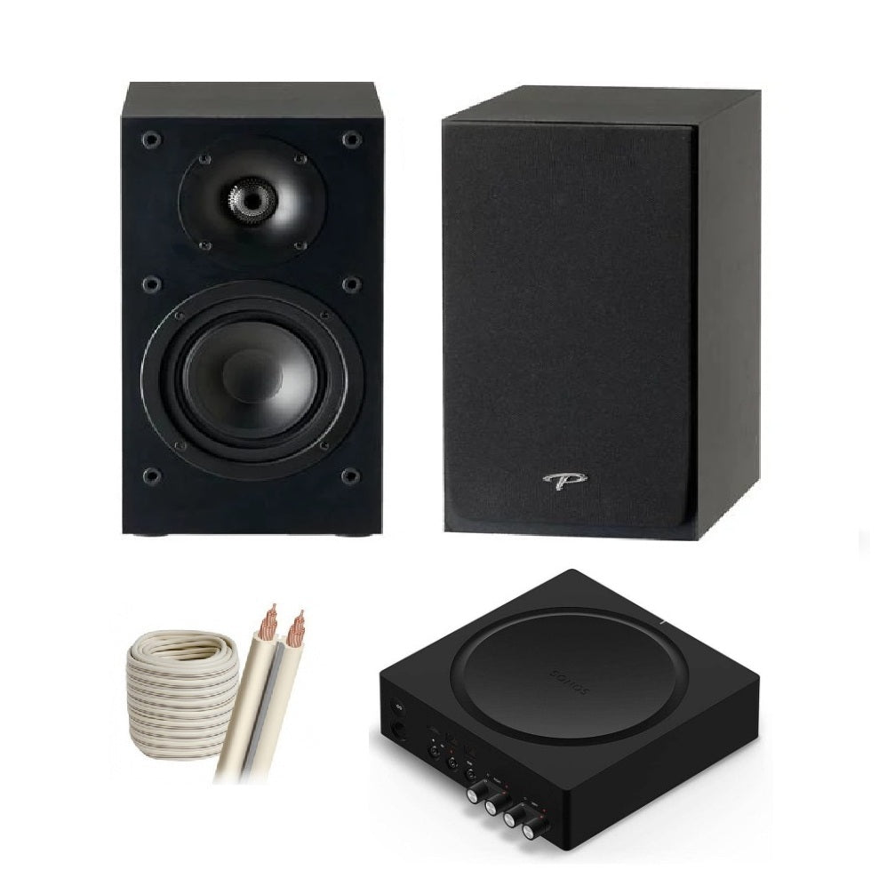 Paquete Estéreo Streaming: Paradigm Monitor Atom SE + Sonos Amp