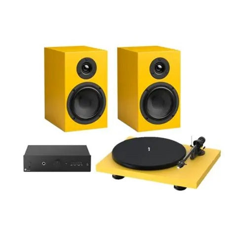 Pro-Ject Colorful Audio System 2 Satin Yellow Paquete HiFi