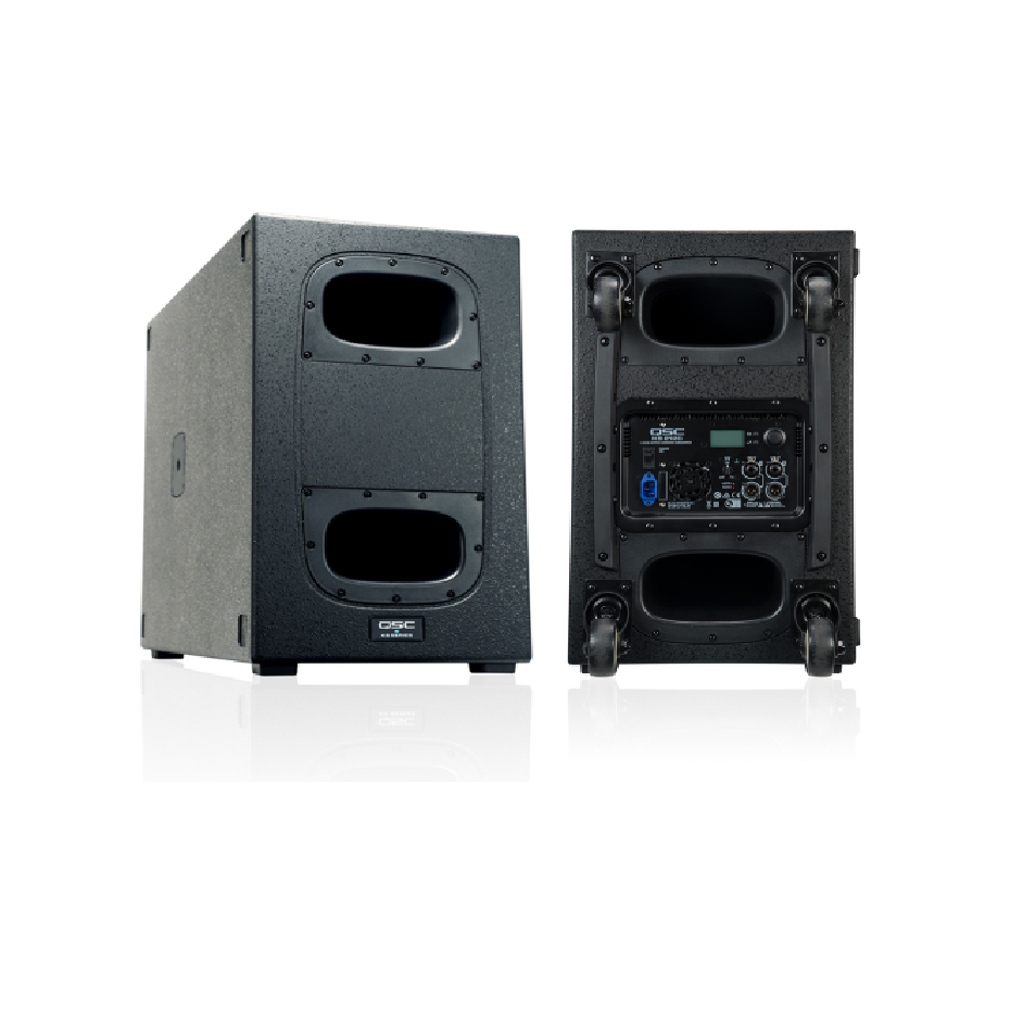 QSC KS212C Black Subwoofer Cardioide Activo de Alto Rendimiento
