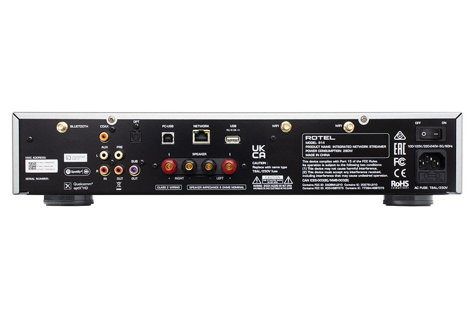 ROTEL S14 | Amplificador Estéreo Silver