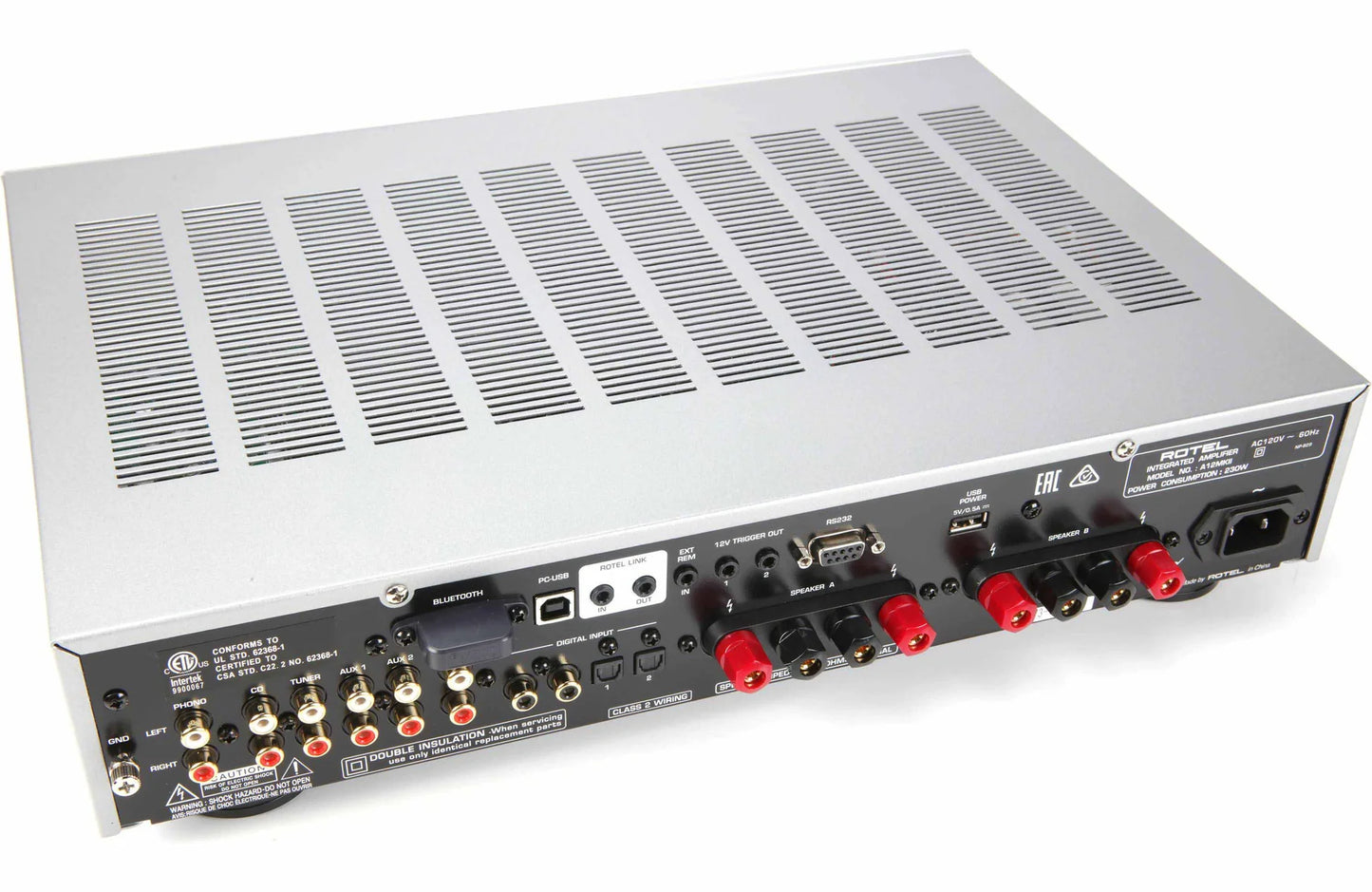 Rotel A12MKII Silver Amplificador Integrado Estereofónico
