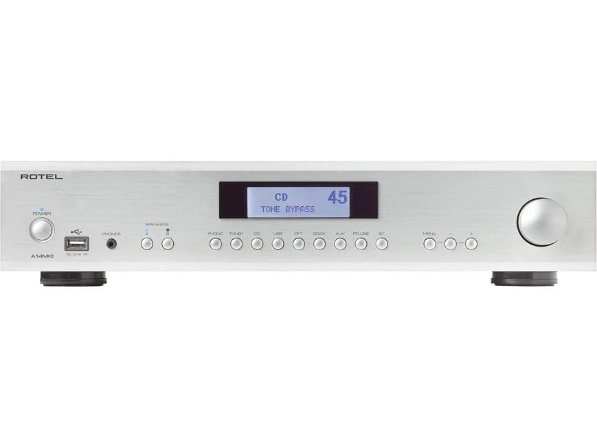 Rotel A14MKII Silver Amplificador Integrado Estereofónico