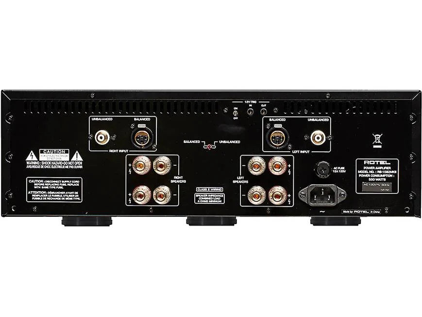 Rotel RB-1582 MKII Black Amplificador de Potencia Estéreo