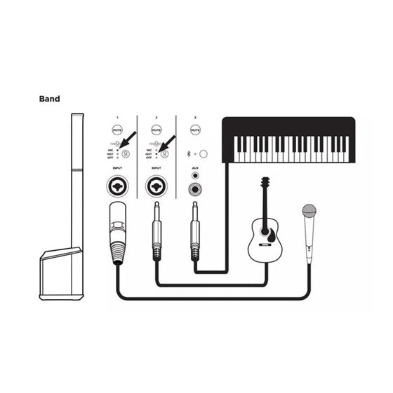 bose l1 pro 8 sistema de audio portatil con bluetooth karaoke intrumento