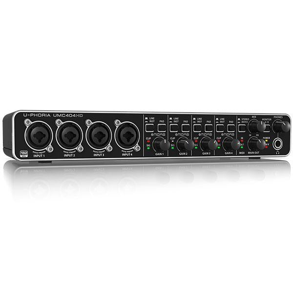 Interfase de Audio, Behringer U-PHORIA UMC404HD - Jupitronic Tienda en Linea