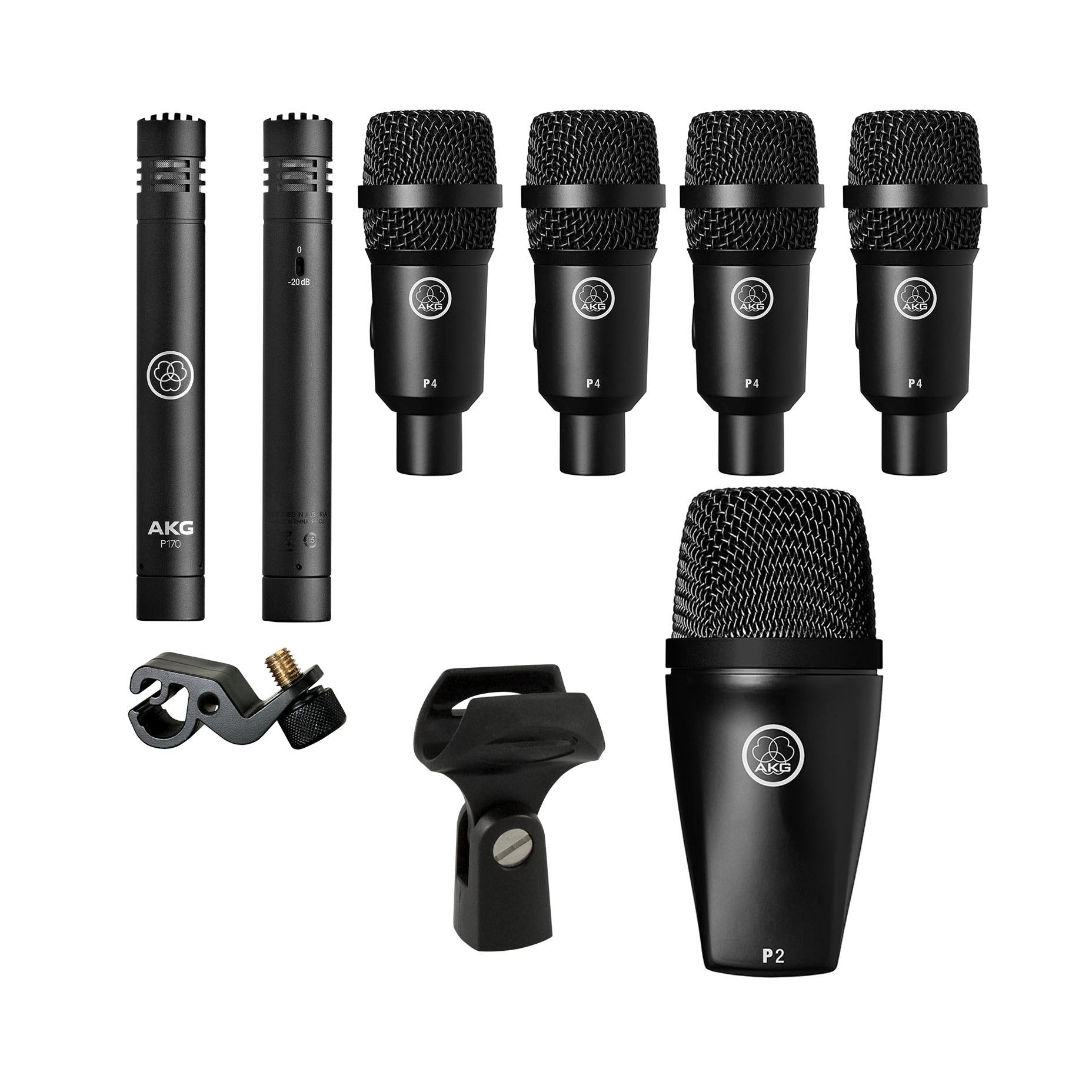 Kit de 7 Micrófonos para Batería, AKG Drum Set Session I - Jupitronic Tienda en Linea