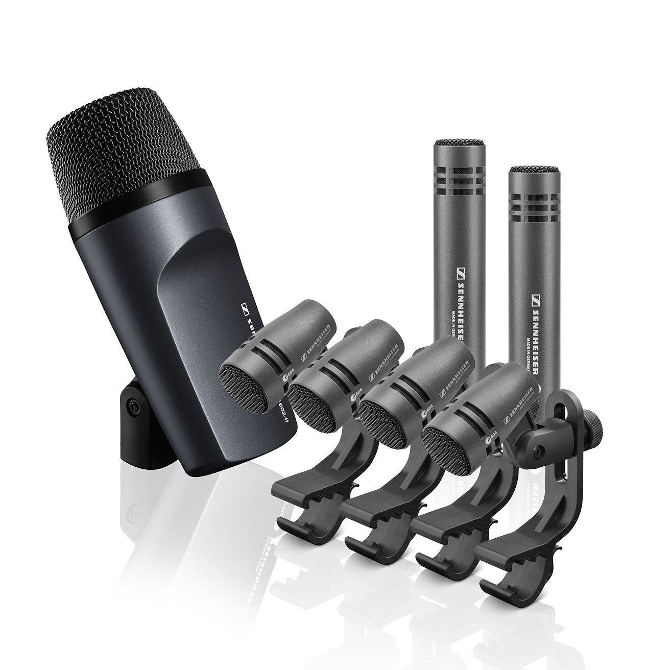 Kit de 7 Micrófonos para Batería, SENNHEISER DrumKit 600 - Jupitronic Tienda en Linea